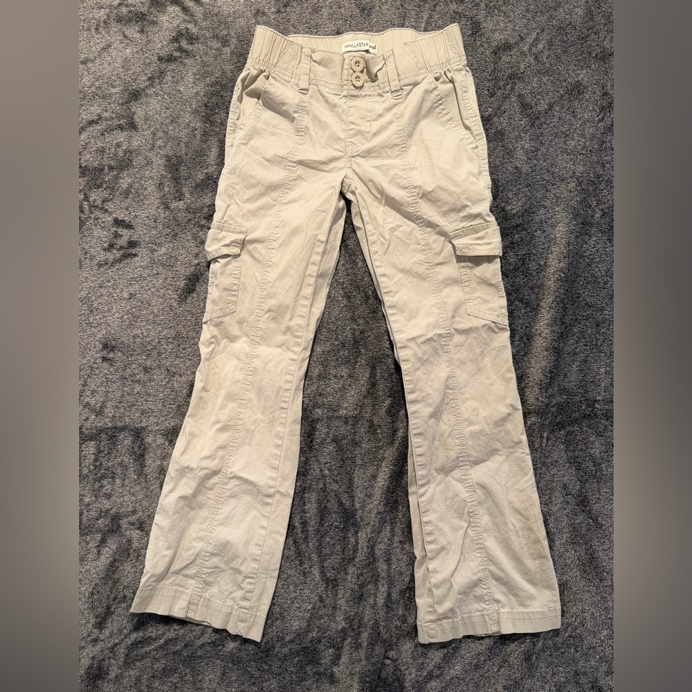 Kids Beige Cargo Pants Vanilla Star size 10